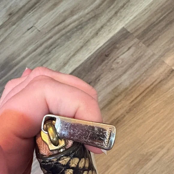 Coach Tan and Snake Print Women's Wallet (project wallet dirty) - Picture 5 of 11